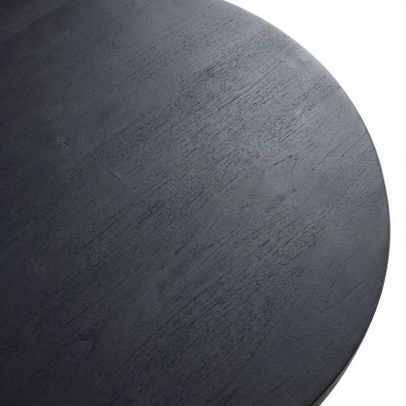 Oval Concrete Coffee Table with Modern Design and Sturdy Surface image number 5