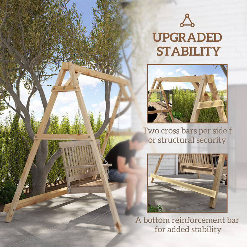 Hivvago Heavy Duty Porch Swing Frame &ndash; 770 lb Capacity image number 4