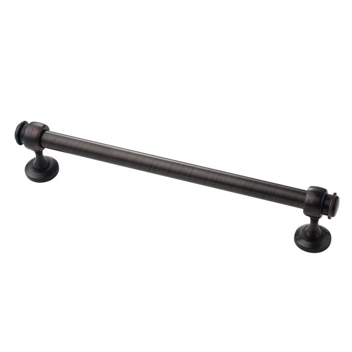 Alzassbg 5 Pack Oil Rubbed Bronze Cabinet Pulls, 7 Inch(177.8mm) Hole Centers Cabinet Handles Kitchen Hardware Straight Bar for