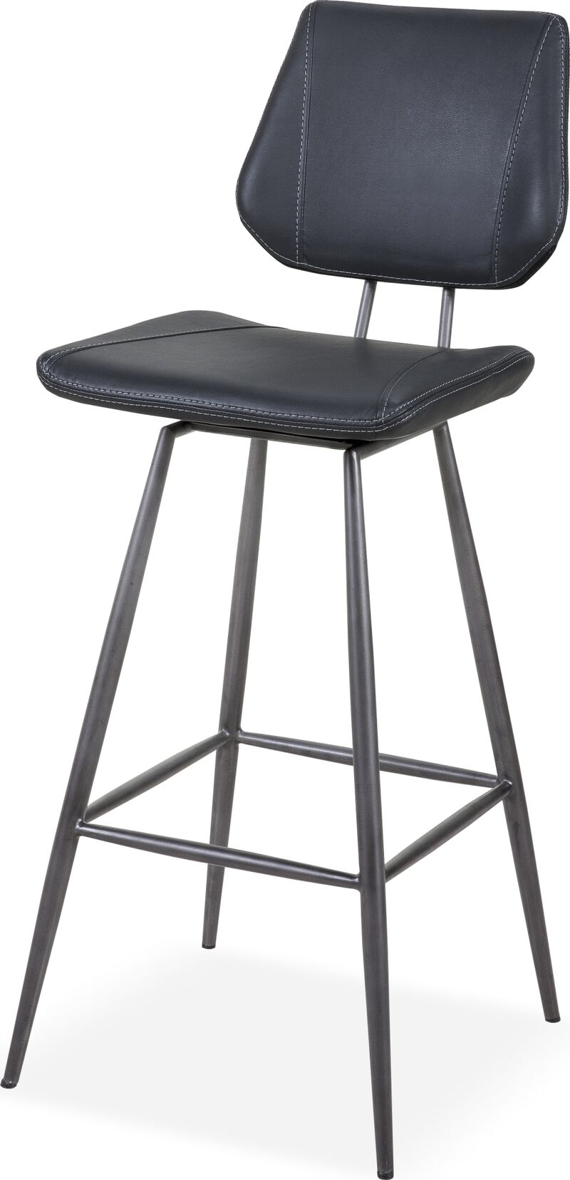 Vinson Modern Swivel Bar Stool in Cobalt - Set of 2