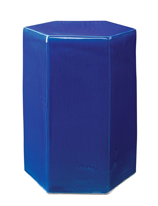 Porto Ceramic Side Cobalt Blue Table-Large