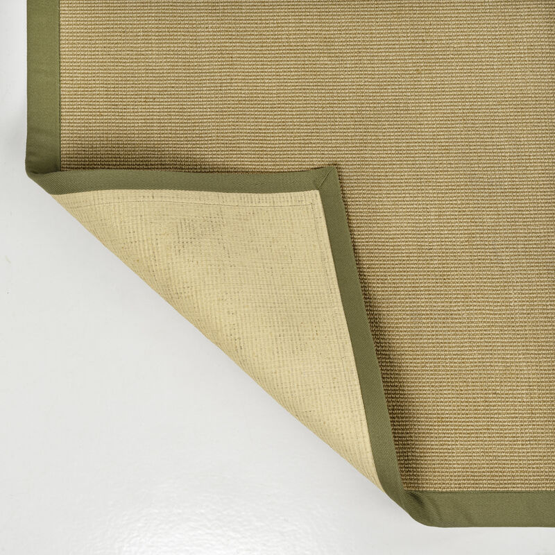 Camden Farmhouse Cottage Border Jute Area Rug