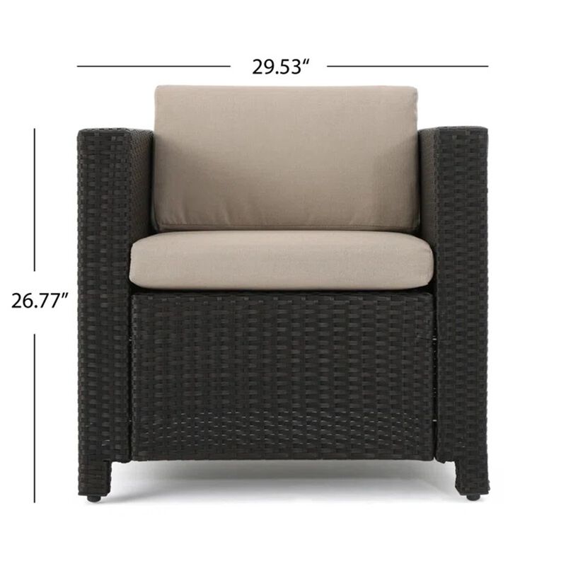 Merax 4 Pieces Outdoor Rattan  Sofa Set