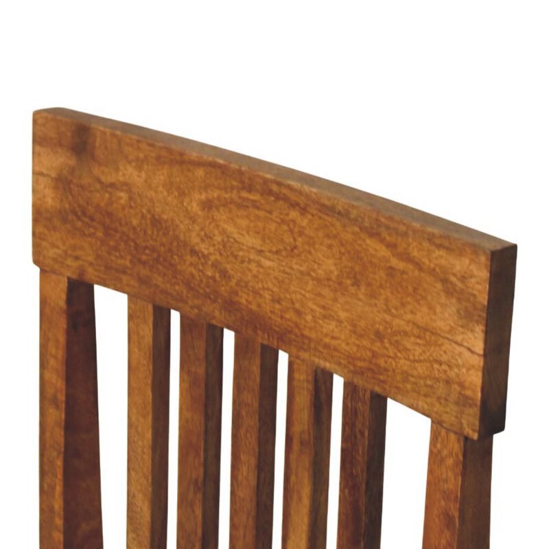 Leather Slatted Dining Chair image number 3