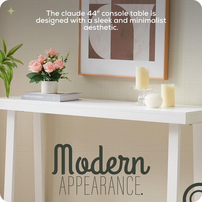 Kings Brand Furniture Claude Narrow Console Table Perfect for Sofa Table, Entryway Table