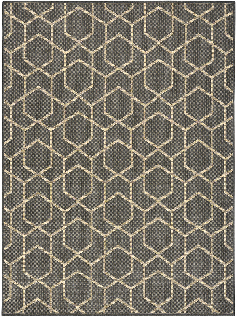 Horizon Indoor/Outdoor HOZ01 Charcoal 5' x 7' Rug