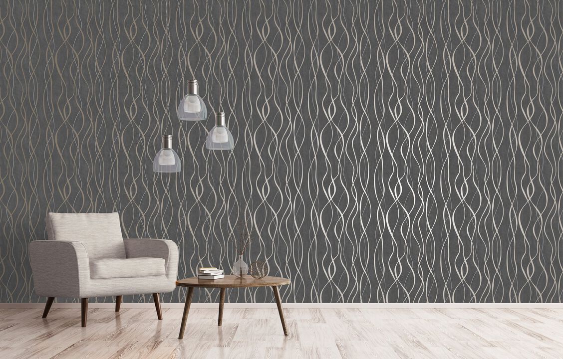 Special FX 2 Glitter Ribbons Bronze Brown Wallpaper G67737