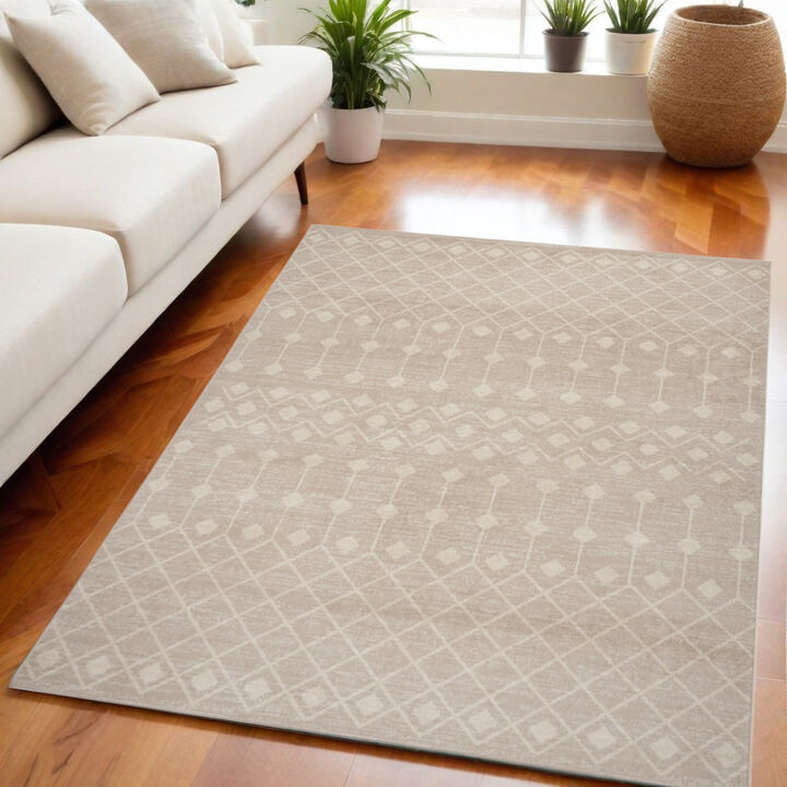 HomeRoots Moroccan Power Loom Area Rug
