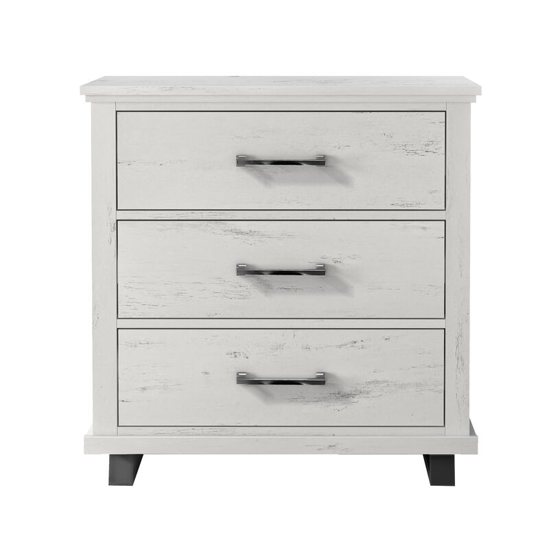 FESTIVO 32" Wide Nightstand with 3 Drawers - Set of 2