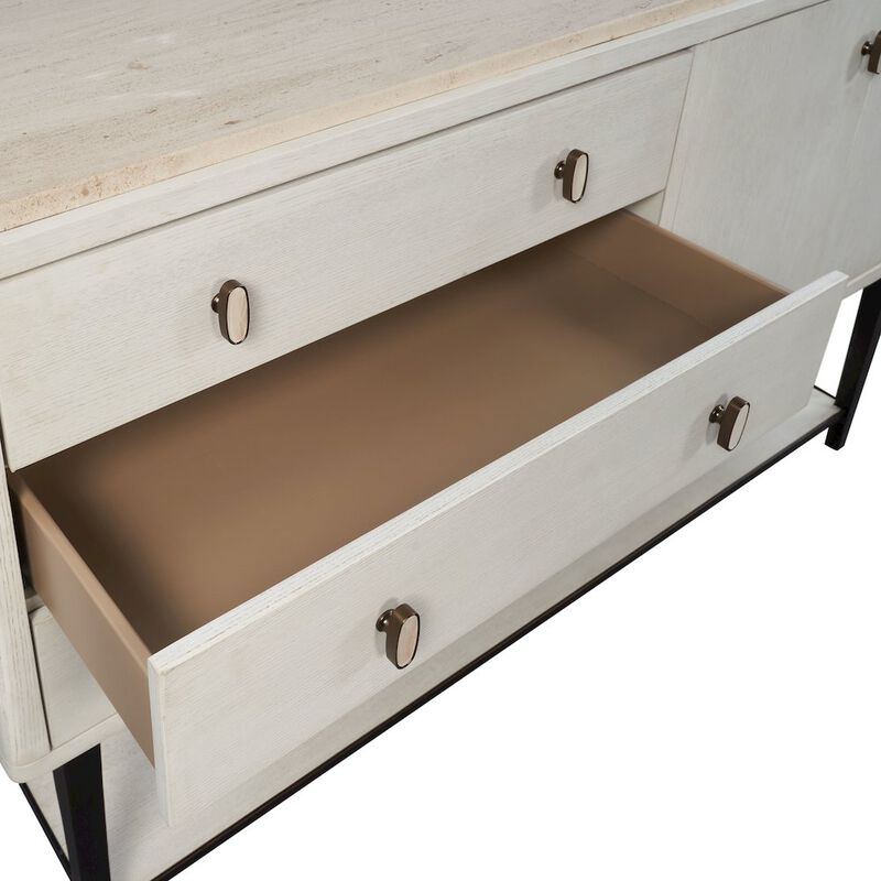 Bernards Elements Server Metal Base In Vanilla Finish image number 9