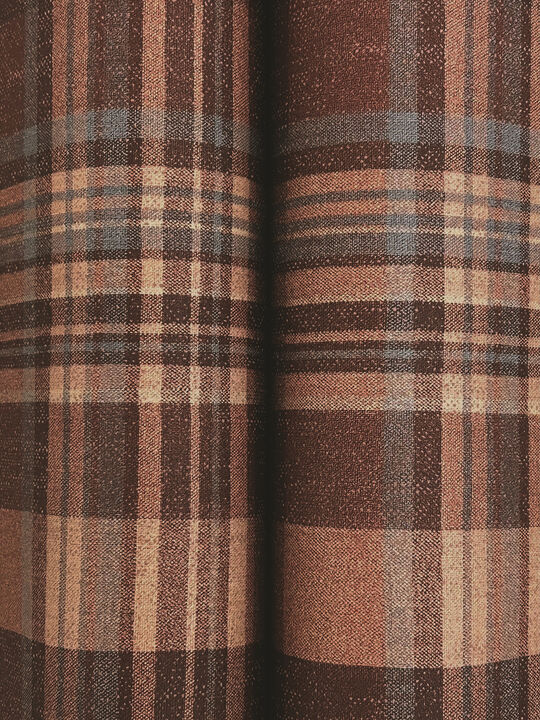 Dutton Plaid Rust Flannel Wallpaper