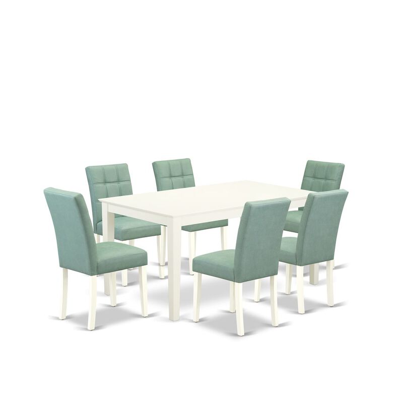 7 Piece Modern Dining Table Set