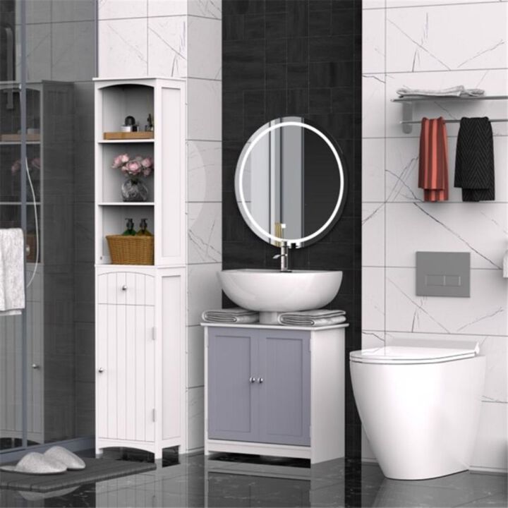 Bathroom Storage Cabinet with Shelves & Doors for Stylish & Space-Saving Organization