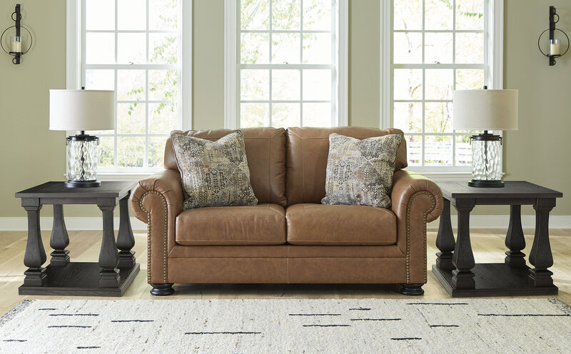 Carianna Leather Loveseat image number 1