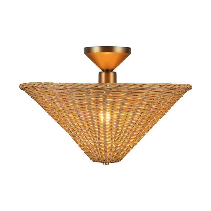 Bridgette 16 in Socket Semi Flush Mount