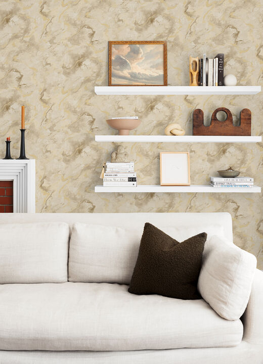Silenus Gold Marbled Wallpaper