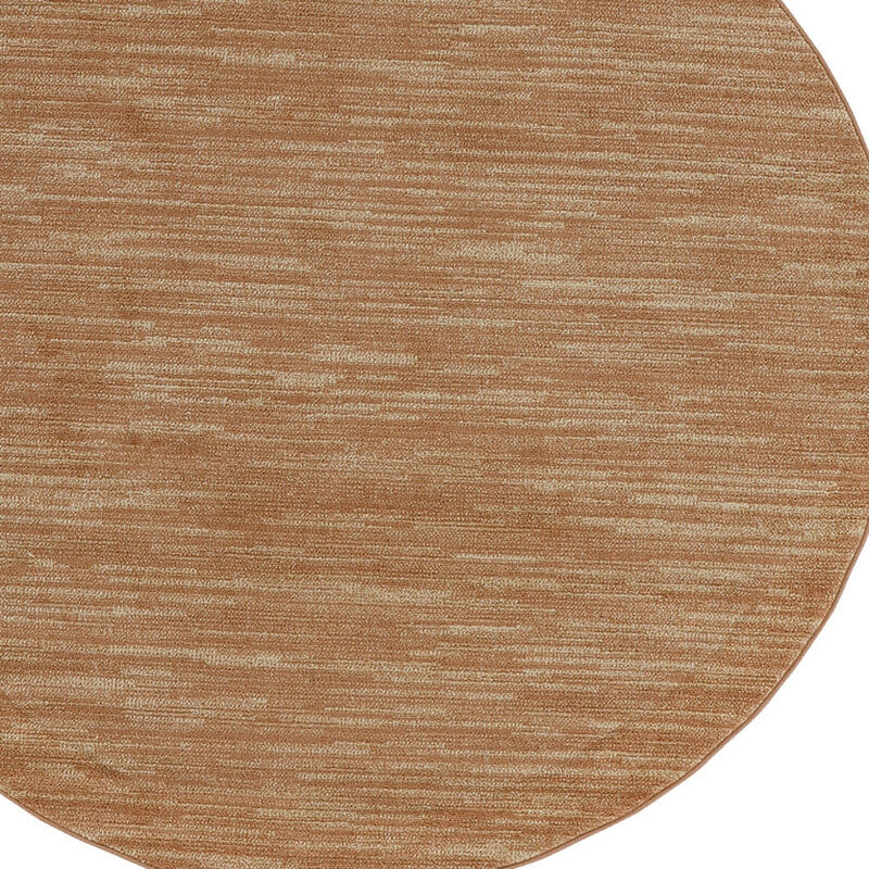 HomeRoots Round Abstract Indoor Outdoor Area Rug image number 2