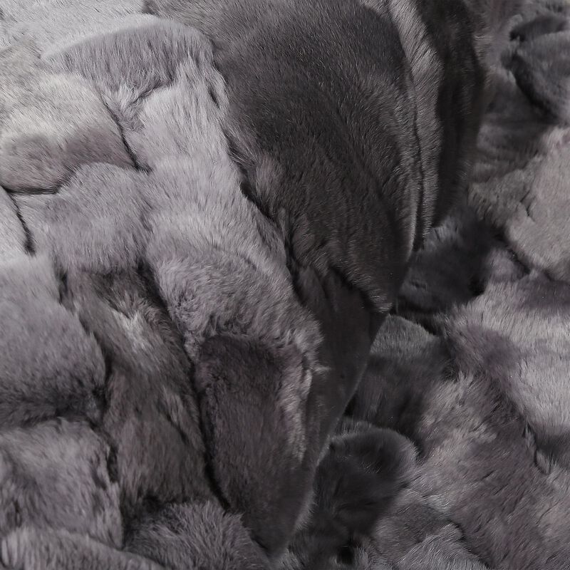 Gray Tuscan Rug Handmade Genuine Tuscan Leather Carpet, Modern Luxury Rectangular Rug, Custom Size Living Room Rug in Gray Shades image number 3