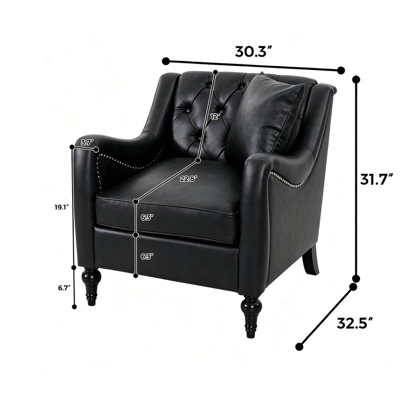 Feksno PU Leather Accent Chair image number 8