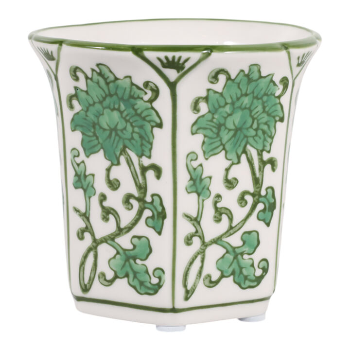 4" Fluted Chinoiserie Candle