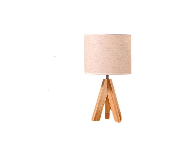 Wood Fabric Desk Lamp For Living Room Desk image number 0