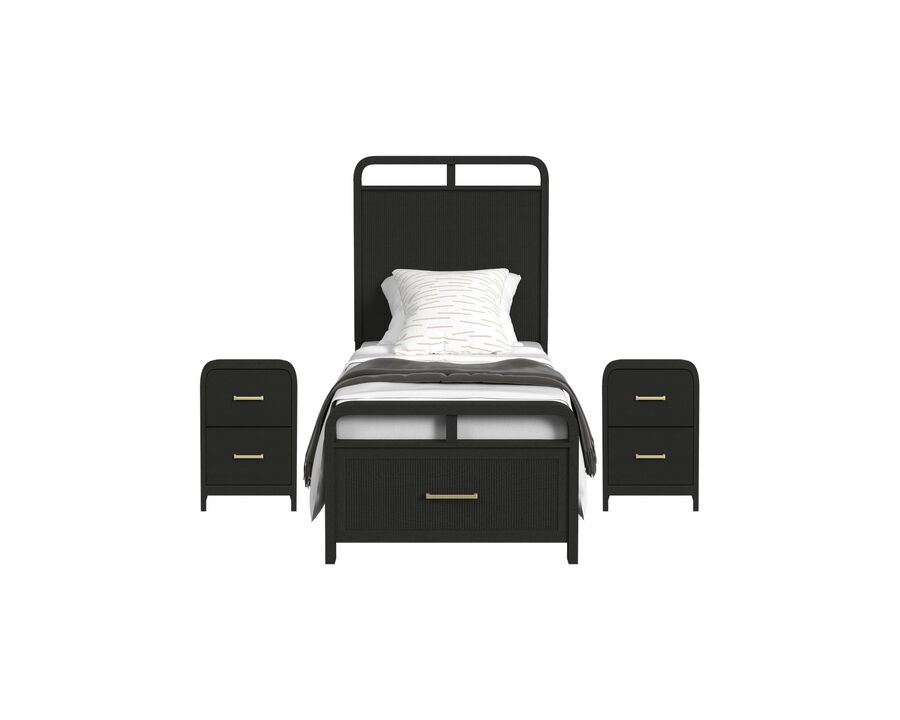 Ridgemont Black Twin 3-Piece Set