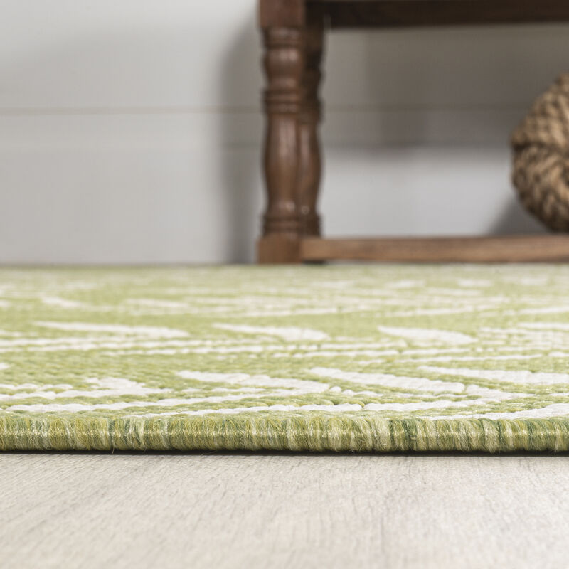 Nevis Palm Frond Square Indoor/Outdoor Area Rug