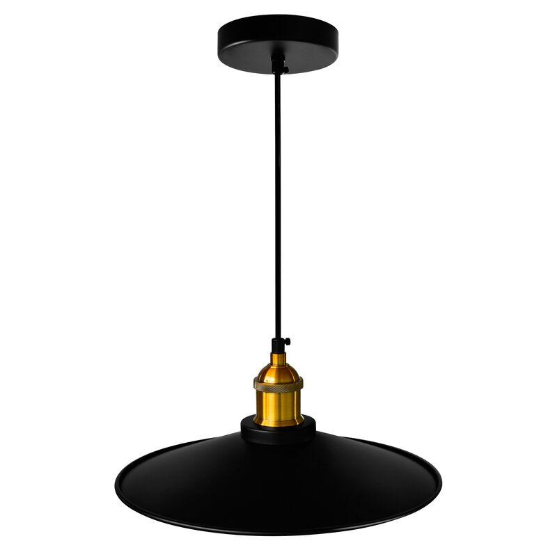 Brave 1 Light Down Mini Pendant With Black Finish