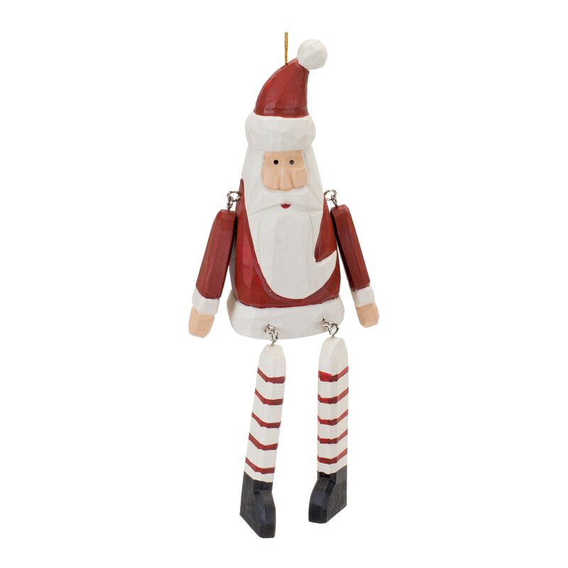 Set of 6 Santa Ornaments for Christmas Tree D&eacute;cor and Holiday Decorations