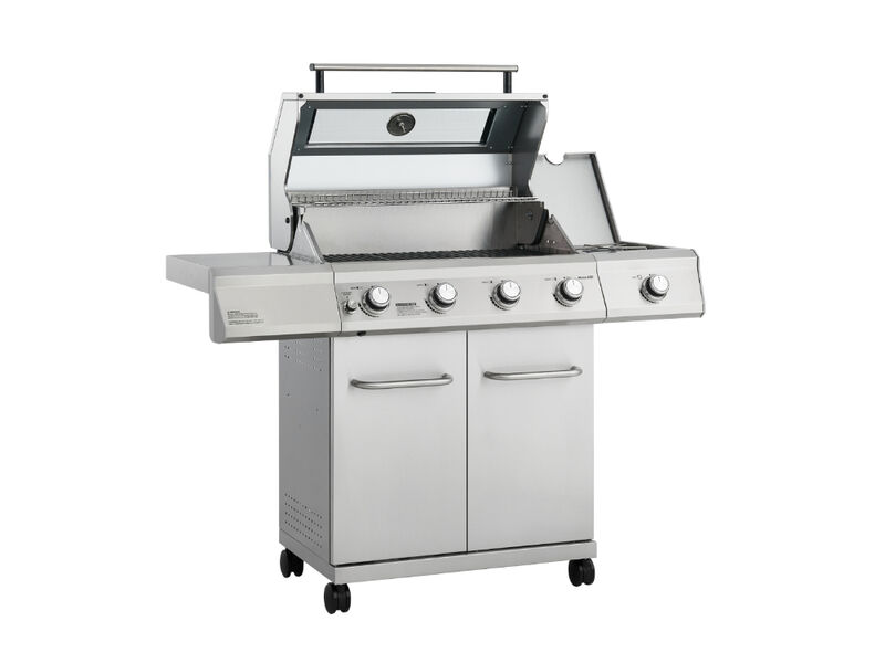 Monument Grills Mesa Series | 4 Burner Stainless Steel Gas Grill With Clearview Lid