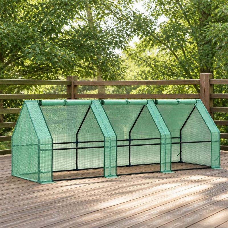 WOW PIONEER Portable Long Tunneled Mini Outdoor Garden Greenhouse For Protecting Plants Extending Growing Season Against Extreme Weather image number 2