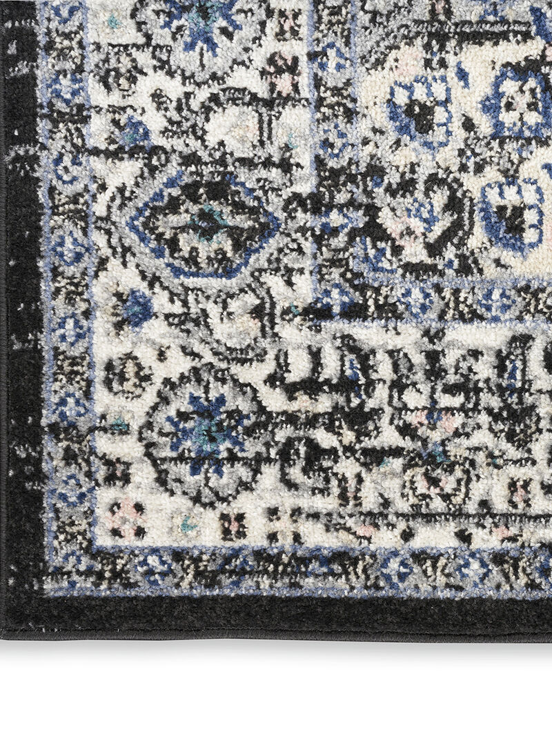 Passion PSN03 Black/Ivory 1'10" x 2'10" Rug