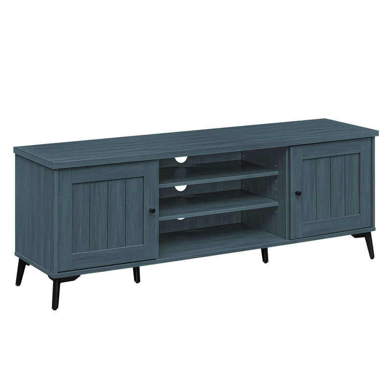Modern Entertainment Center TV Stand with 2 Doors for 65 Inch TVs image number 0