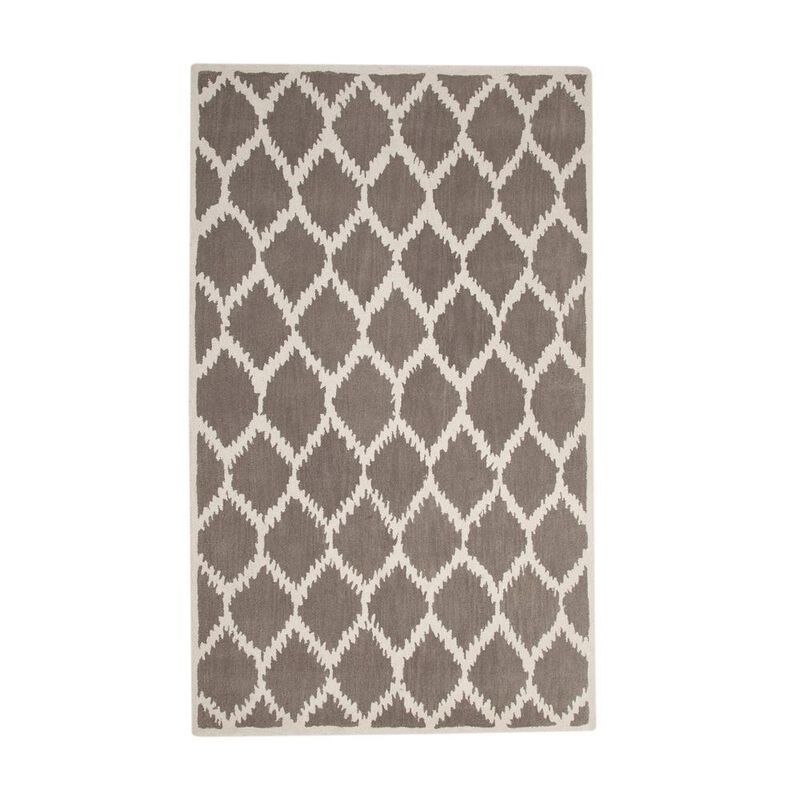 Lifestyle Riley Grey/Ivory Area Rug, 5' x 8'