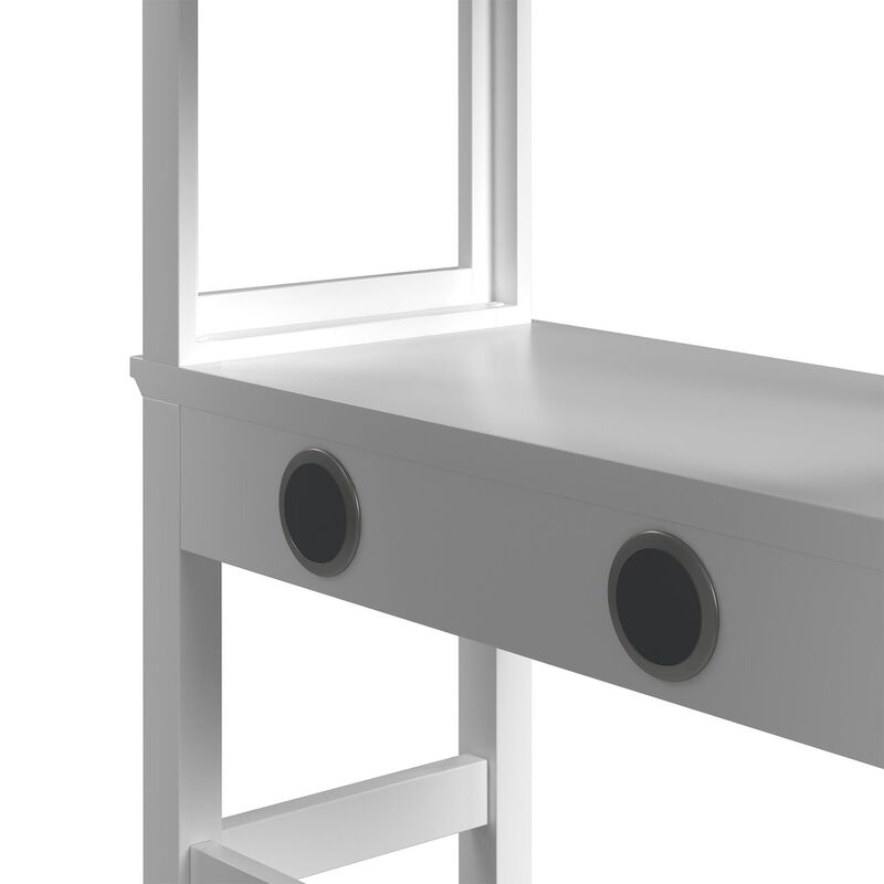 Hampton Twin Loft Bed with Stairs & Desk with Speaker image number 4