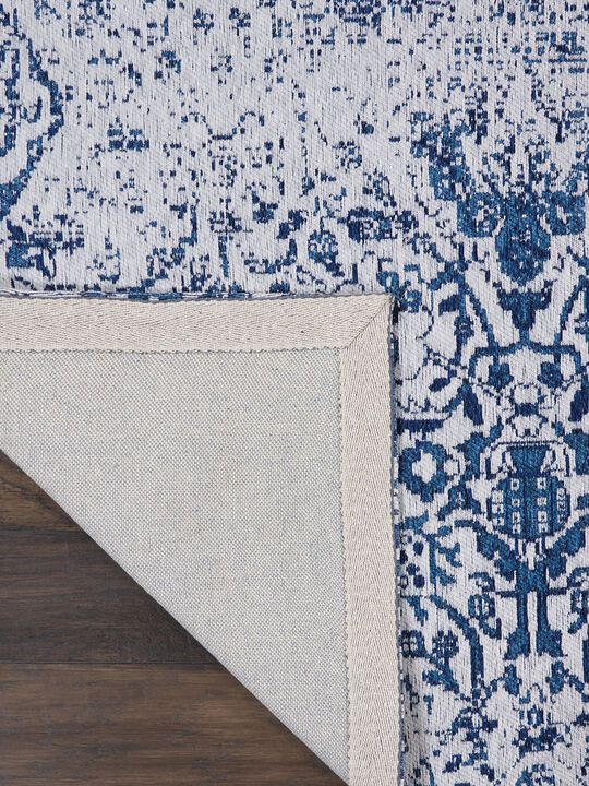 Damask DAS06 Ivory/Navy 6' x 9' Rug