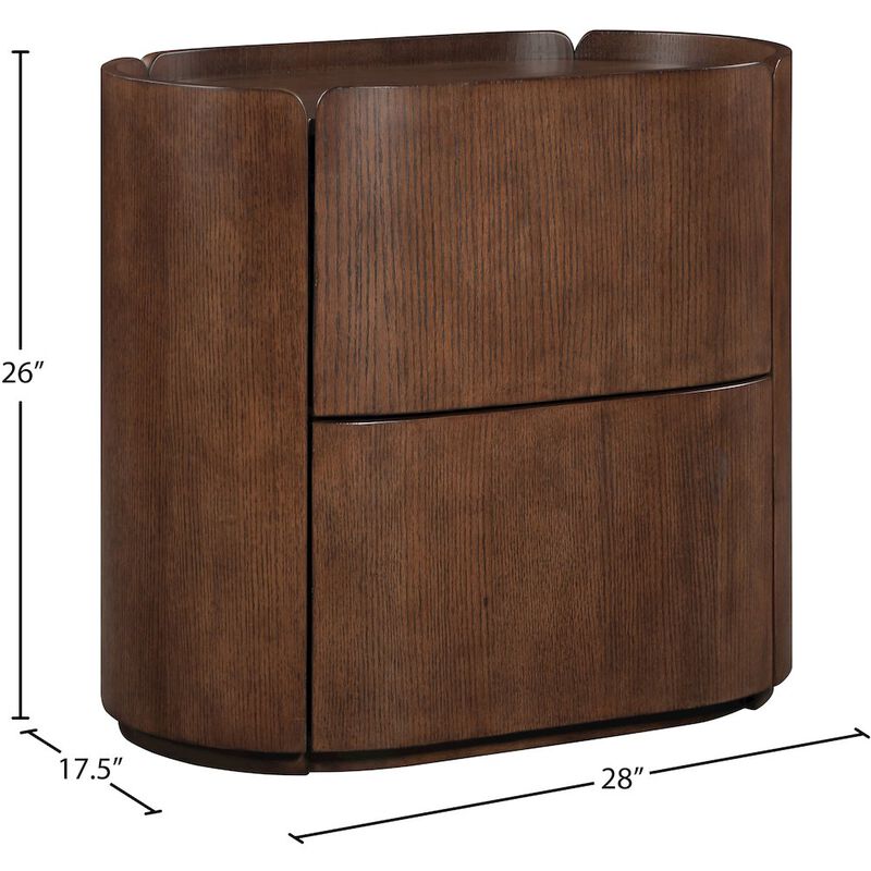 Meridian Furniture Everett Brown Night Stand