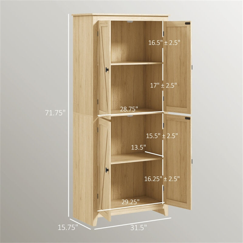 Kitchen Cupboard with Sturdy Construction, Adjustable Shelves, and Stylish Design for Organized Storage image number 2