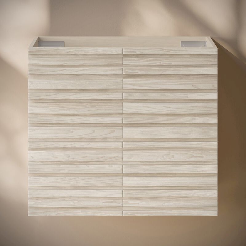 Cascade 24" Wall-Mounted Bathroom Vanity Cabinet without Top in White Oak image number 5