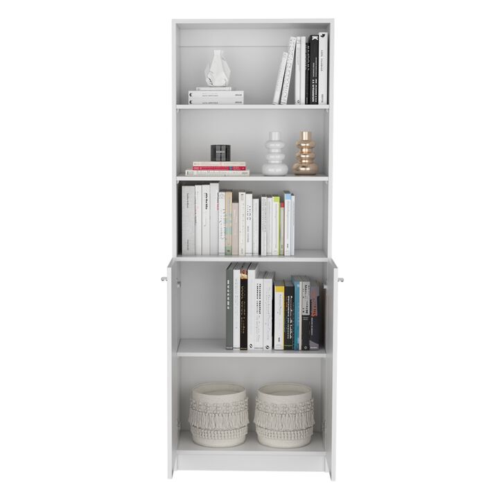 Veta 2 Piece Living Room Set with 2 Bookcases, White