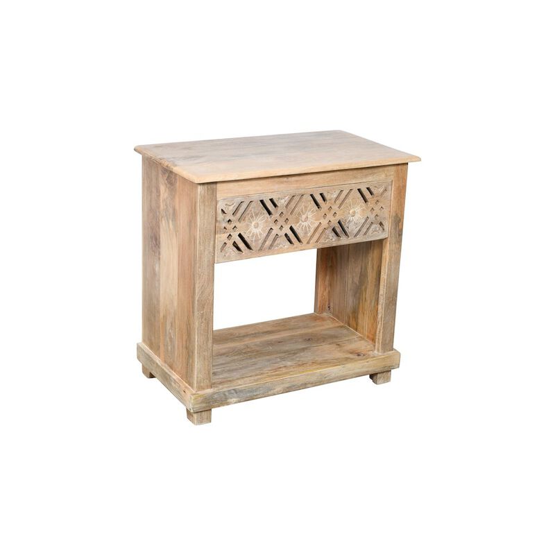 Manny 1-Drawer Nightstand in Natural