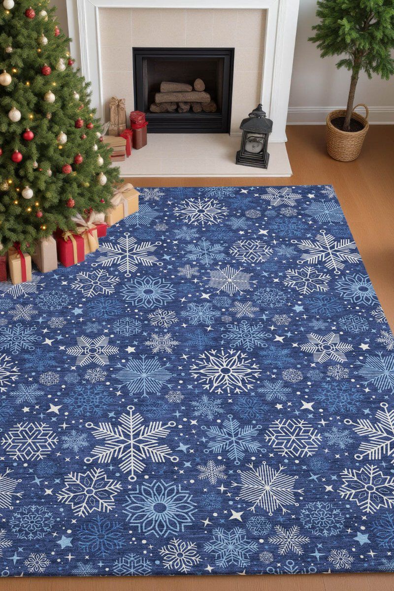 Merry & Bright MY25 Navy 9' x 12' Rug image number 1