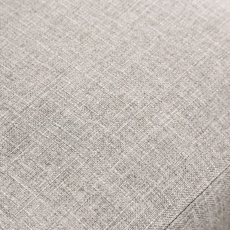 Kevin Sectional Sofa, Right Chaise, Gray Chenille, 98 Inch, Metal Legs - Benzara