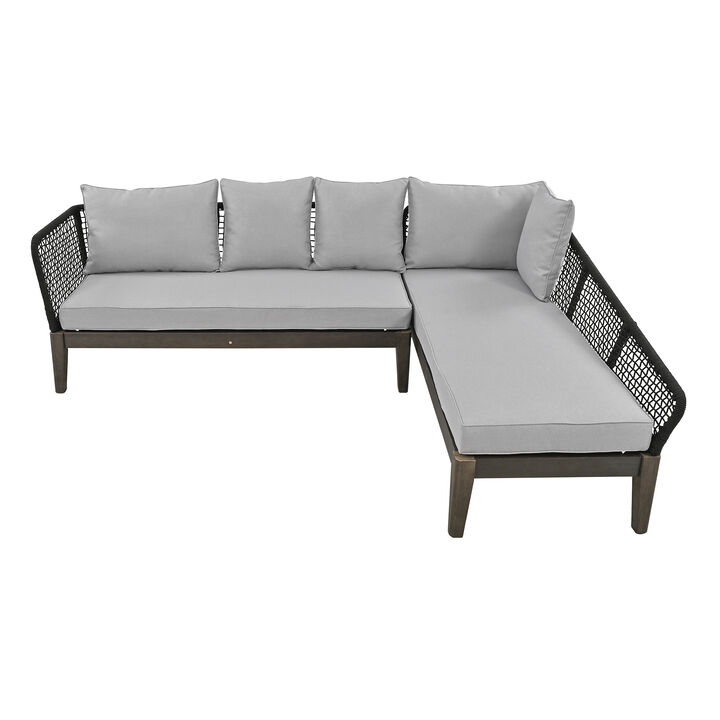 Merax Modern 5-Person Outdoor Seating Group with Cushions