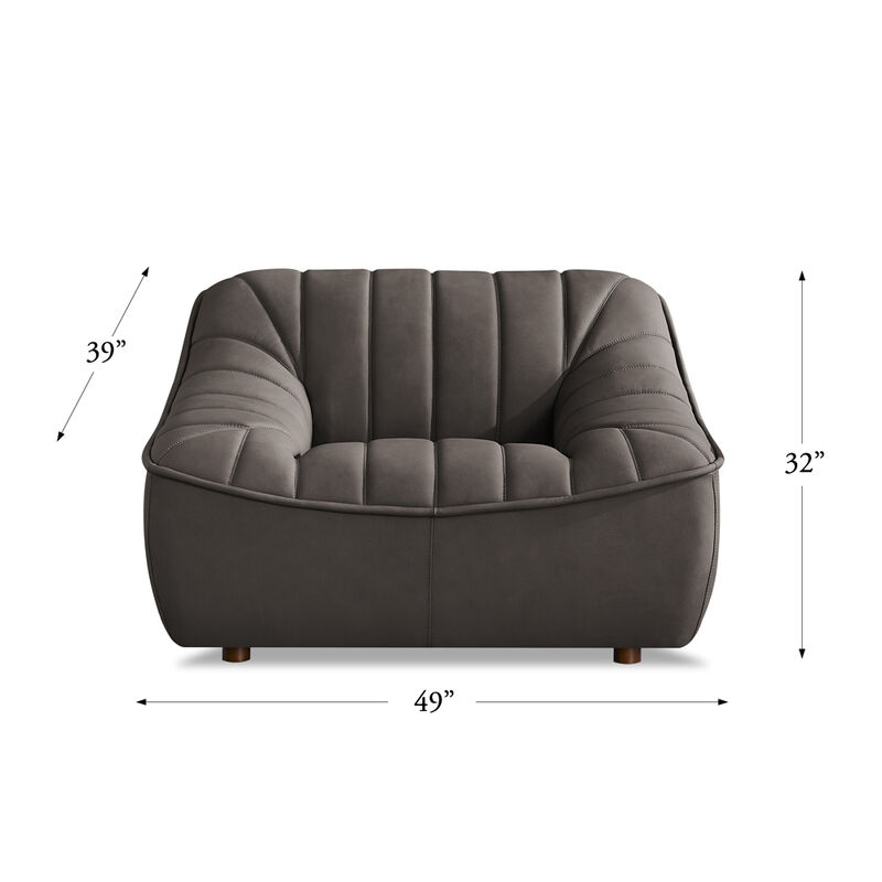 Snug Top Grain Leather Chair