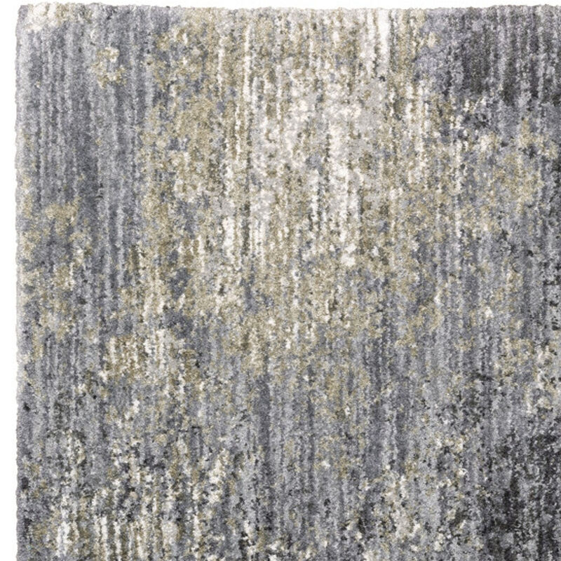 HomeRoots Abstract Shag Area Rug image number 2