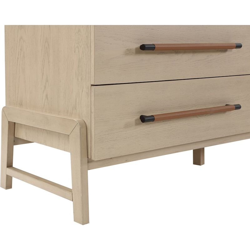 Meridian Furniture Kaya Natural Vegan Leather Dresser