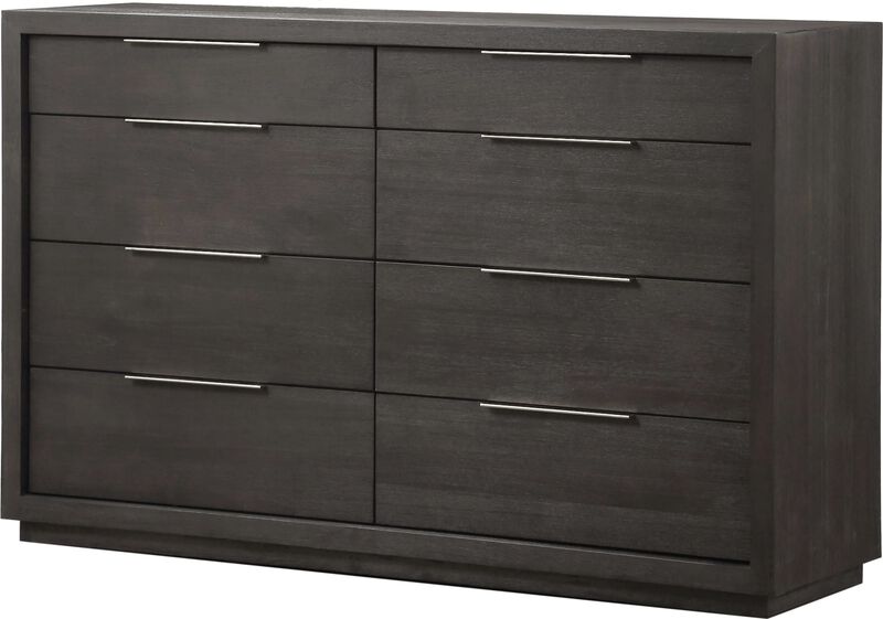 Oxford Eight Drawer Dresser in Basalt Grey