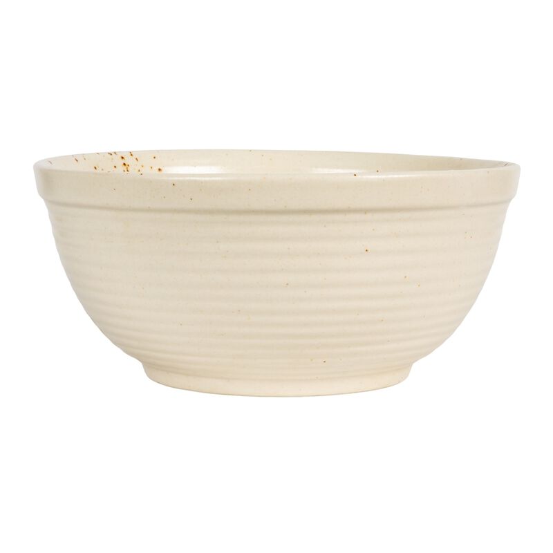 Farmhouse Stoneware Bowl, White Speckled Glaze image number 2
