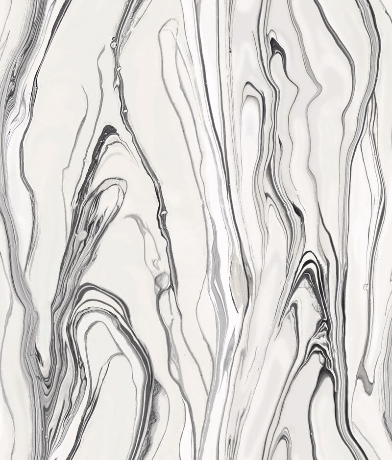 Liquid Marble Black Wallpaper image number 0